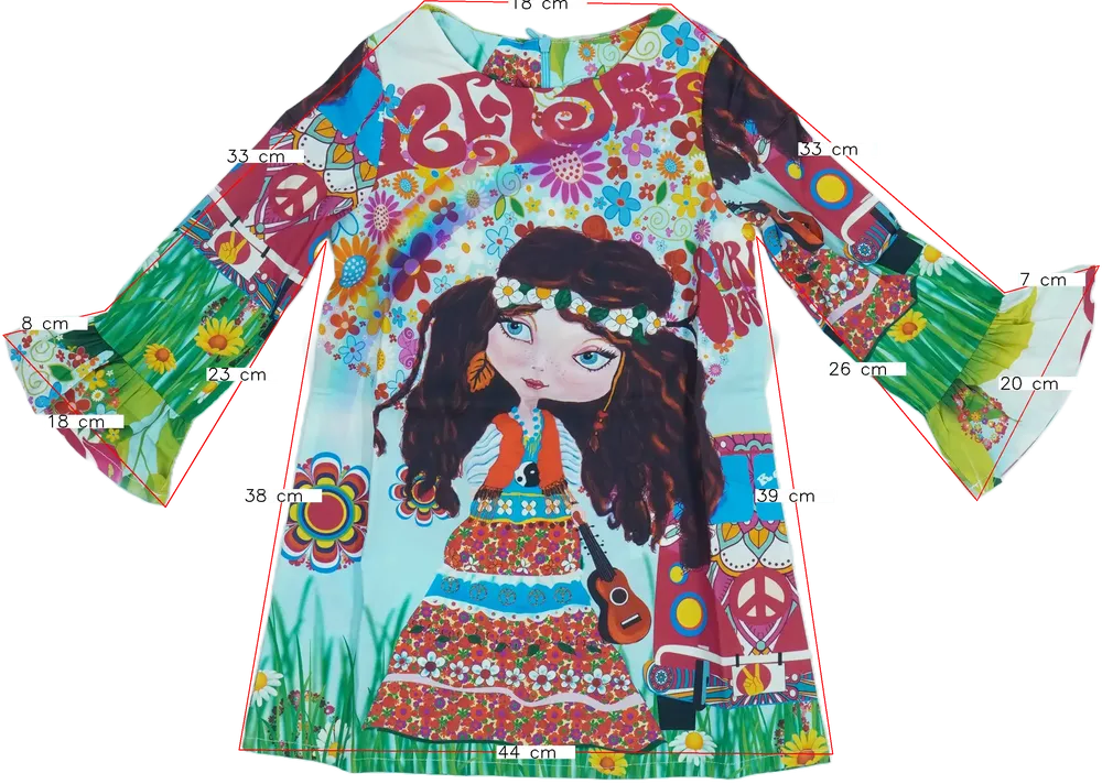 Többszínű Rosalita Ruha EU 116 / UK 6 év / US 6 év/S