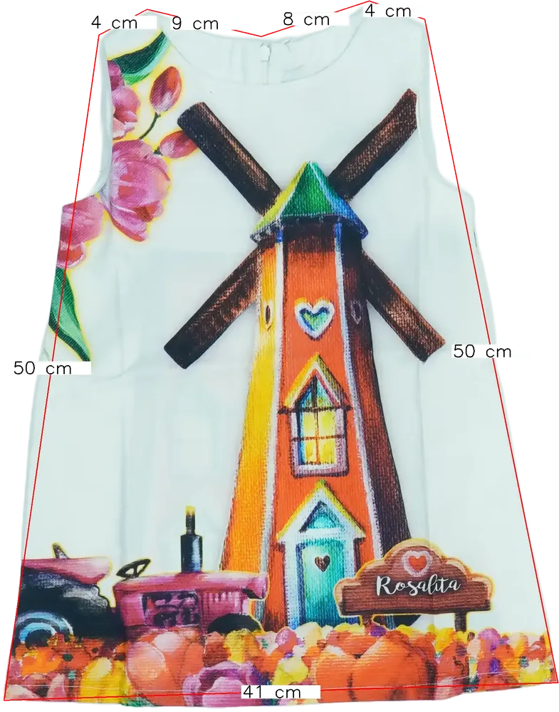 Fehér Rosalita Ruha EU 104 / UK 4 év / US 4T/XS