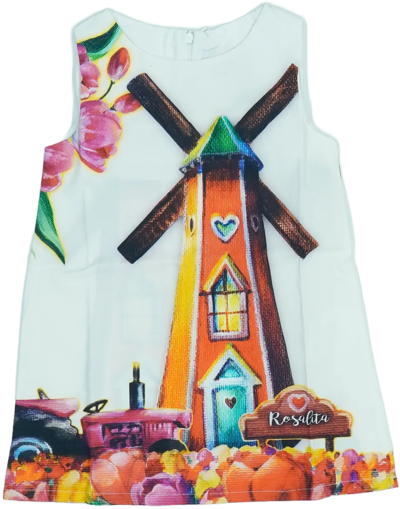 Fehér Rosalita Ruha EU 104 / UK 4 év / US 4T/XS