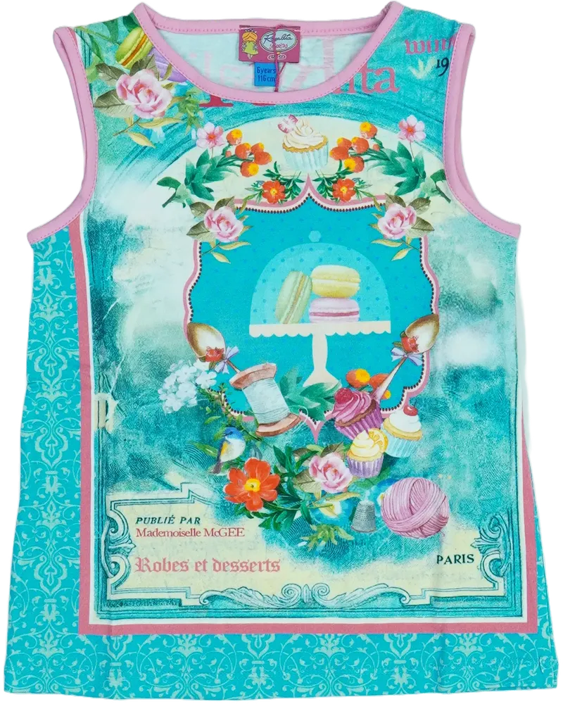 Kék Rosalita Tunika EU 116 / UK 6 év / US 6 év/S