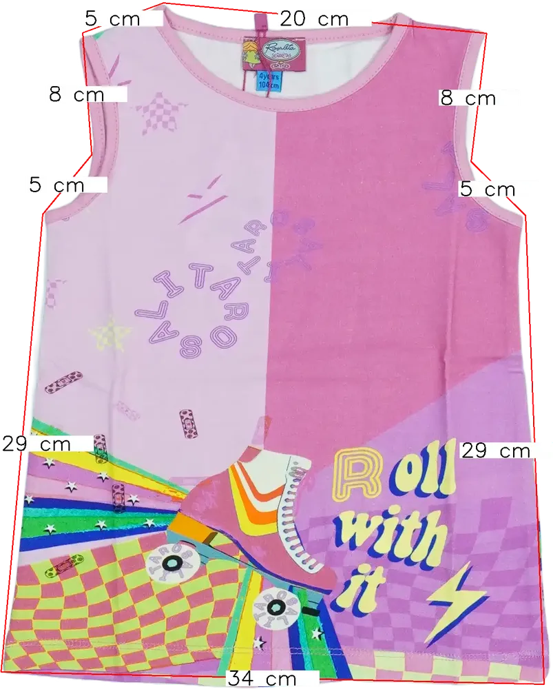Többszínű Rosalita Tunika EU 104 / UK 4 év / US 4T/XS