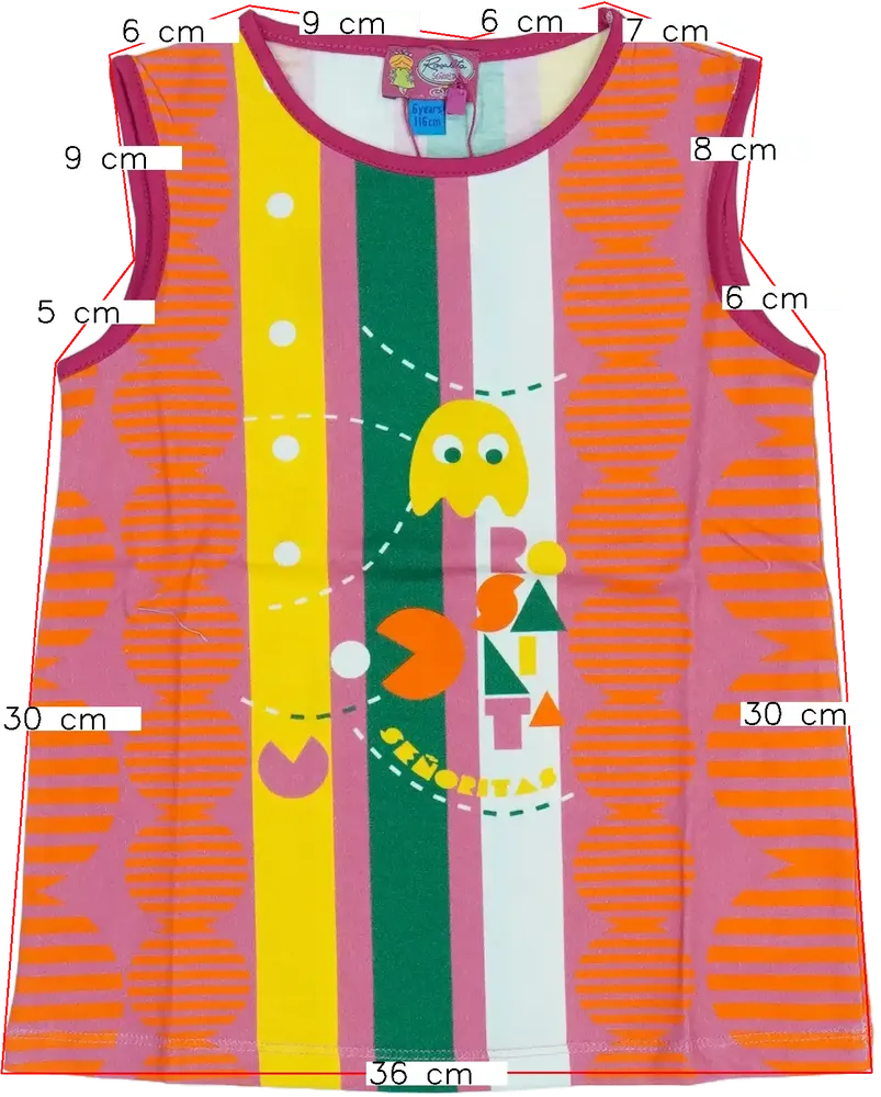 Rózsaszín Rosalita Tunika EU 116 / UK 6 év / US 6 év/S