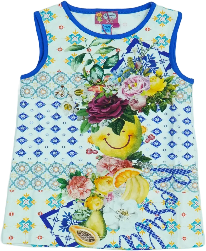 Kék Rosalita Tunika EU 104 / UK 4 év / US 4T/XS