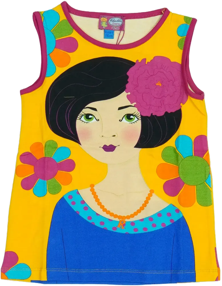 Sárga Rosalita Tunika EU 116 / UK 6 év / US 6 év/S
