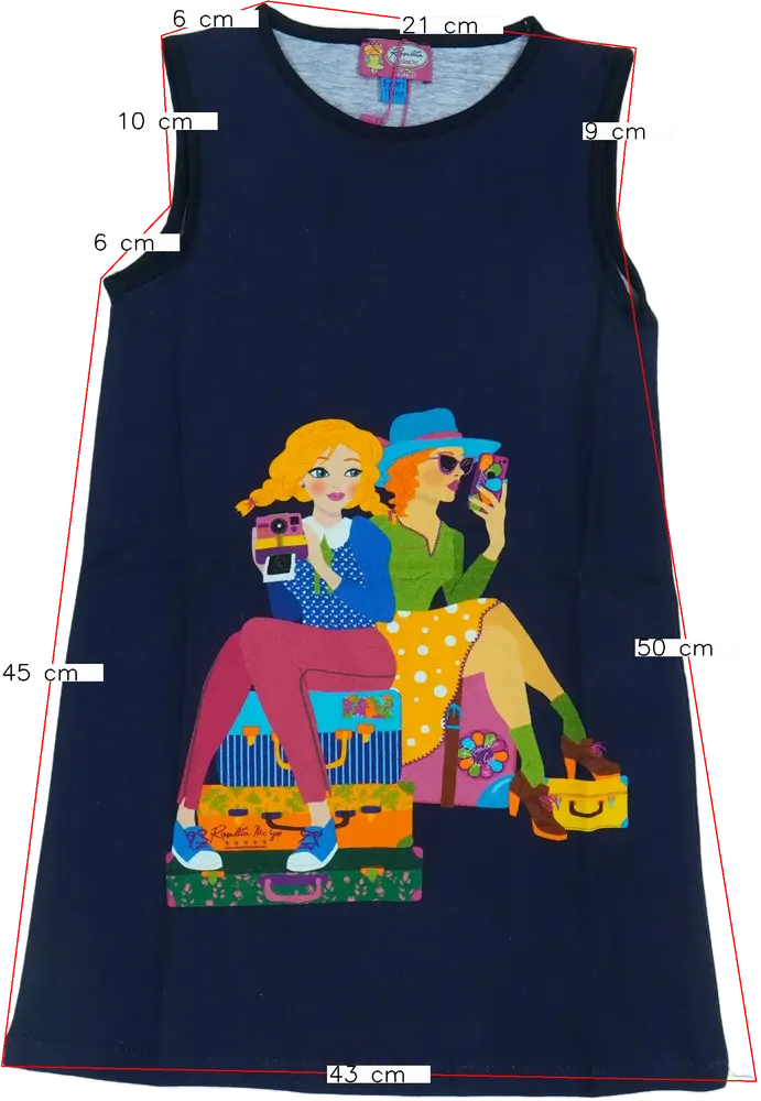 Kék Rosalita Ruha EU 116 / UK 6 év / US 6 év/S