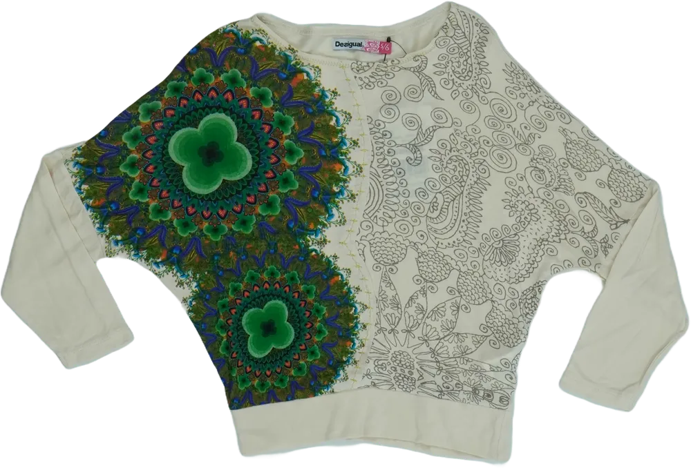 Barna Desigual Hosszú ujjú felső EU 116 / UK 6 év / US 6 év/S