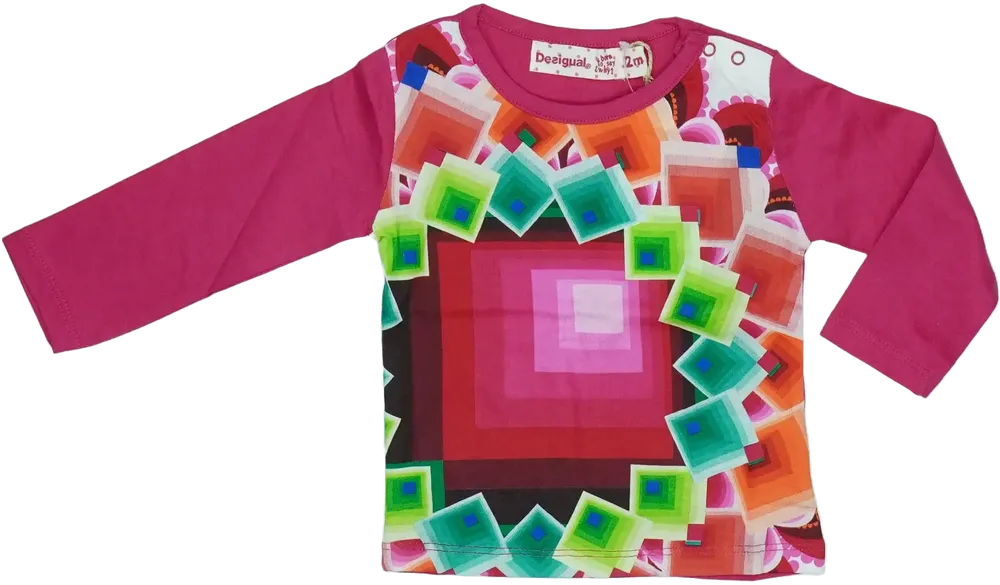 Rózsaszín Desigual Hosszú ujjú felső EU 80 / UK 9-12 hónap / US 12 hónap