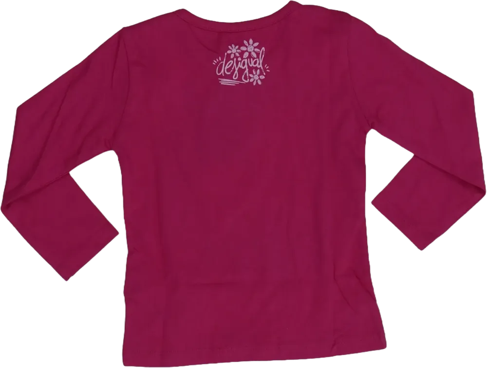 Rózsaszín Desigual Hosszú ujjú felső EU 92 / UK 2 év / US 2T