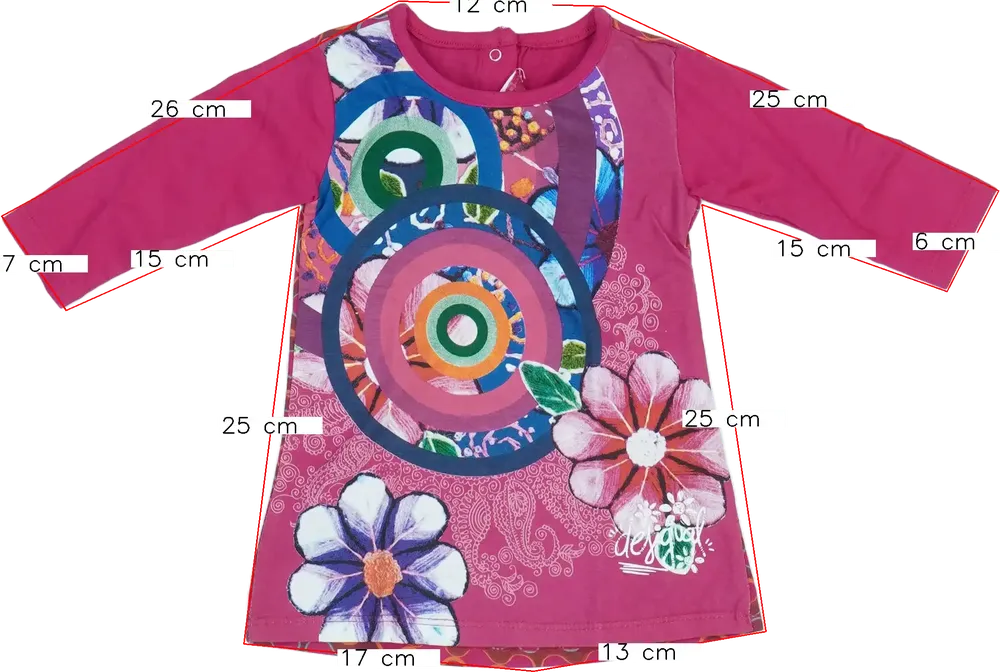 Rózsaszín Desigual Ruha EU 68 / UK 3-6 hónap / US 3-6 hónap