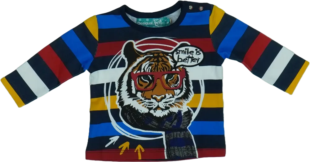 Többszínű Desigual Hosszú ujjú felső EU 62 / UK 0-3 hónap / US 0-3 hónap