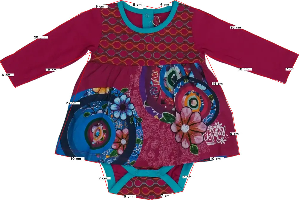 Rózsaszín Desigual Ruha EU 80 / UK 9-12 hónap / US 12 hónap