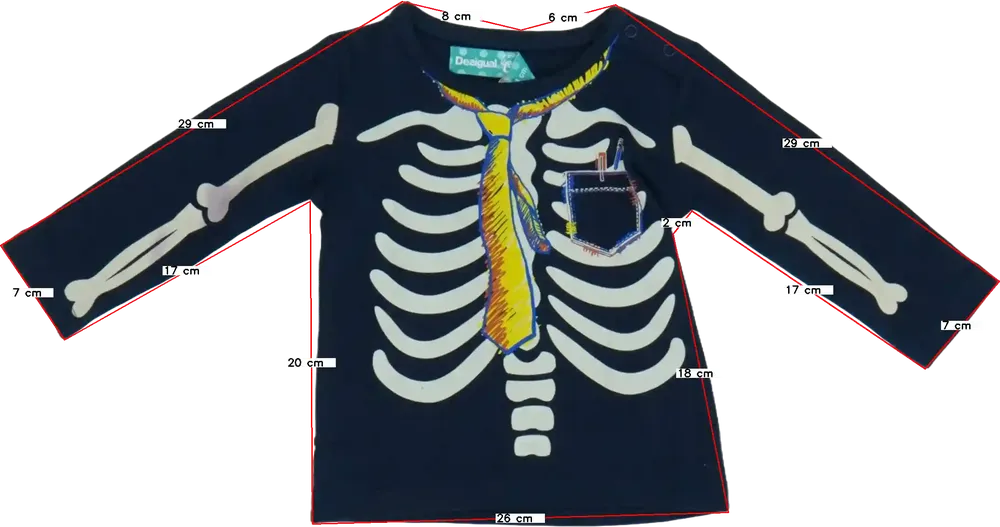 Kék Desigual Hosszú ujjú felső EU 80 / UK 9-12 hónap / US 12 hónap