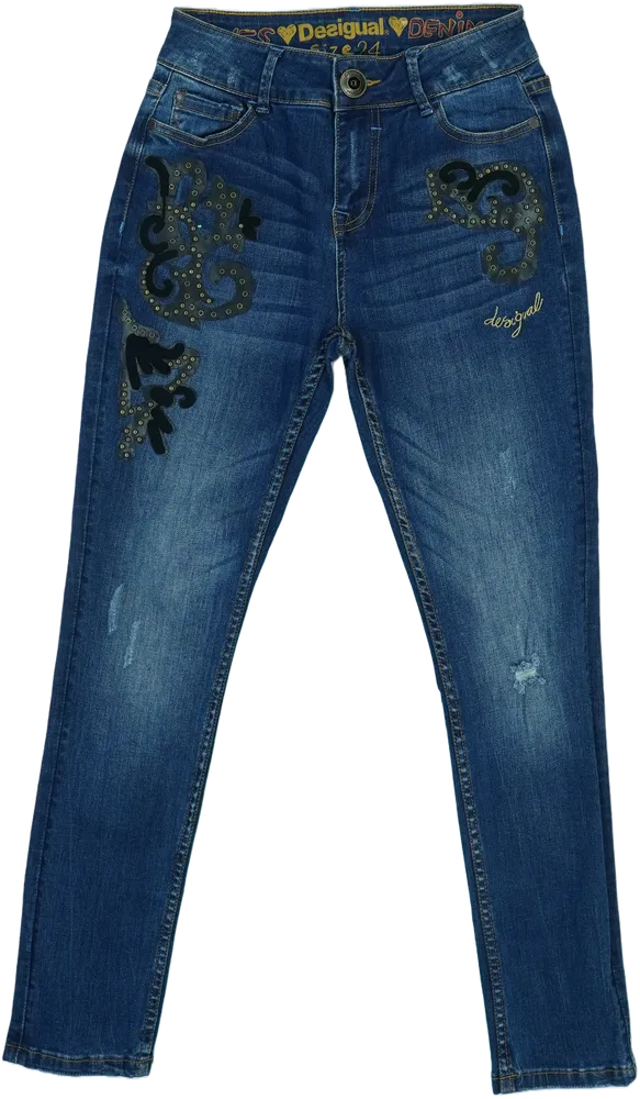 Kék Desigual Farmernadrág EU 24