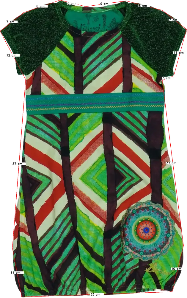 Zöld Desigual Ruha EU 128 / UK 8 év / US 8 év/M