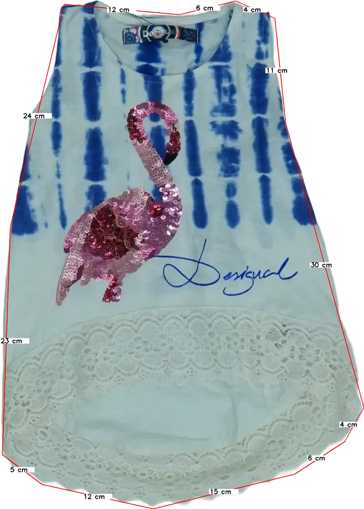 Kék Desigual Tunika EU 104 / UK 4 év / US 4T/XS