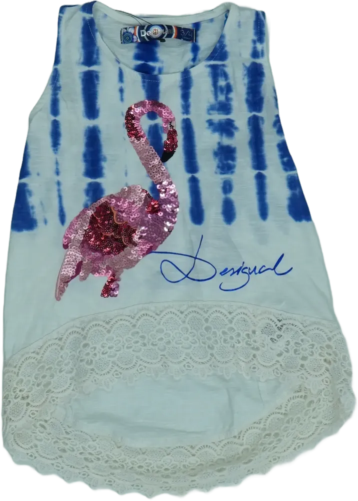 Kék Desigual Tunika EU 104 / UK 4 év / US 4T/XS