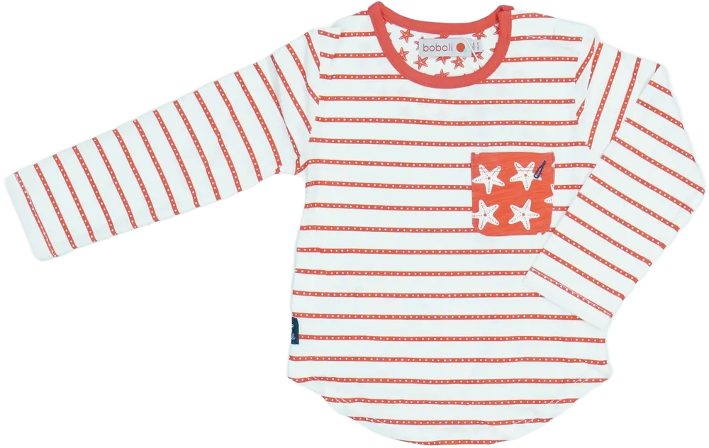 Piros Boboli Hosszú ujjú felső EU 86 / UK 12-18 hónap / US 18 hónap