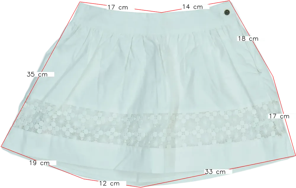 Fehér Boboli Szoknya EU 152 / UK 12 év / US 12 év/L