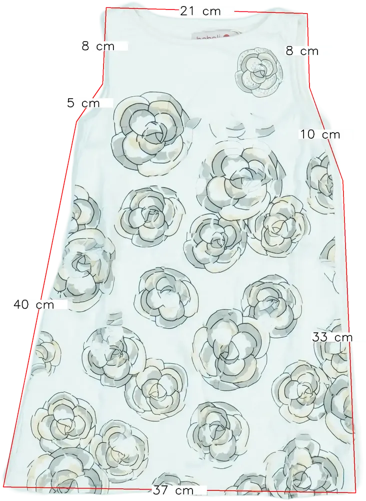 Fehér Boboli Ruha EU 104 / UK 4 év / US 4T/XS