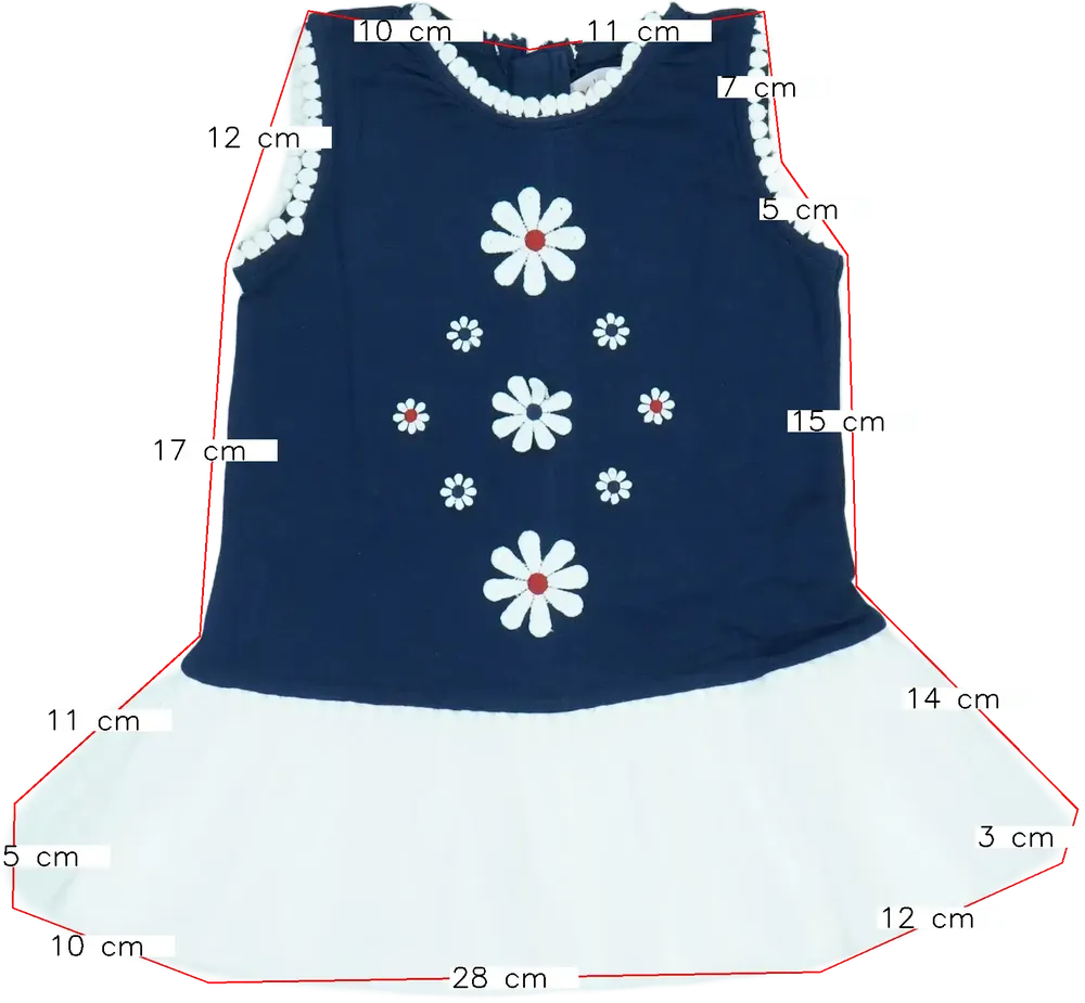 Kék Boboli Ruha EU 92 / UK 2 év / US 2T