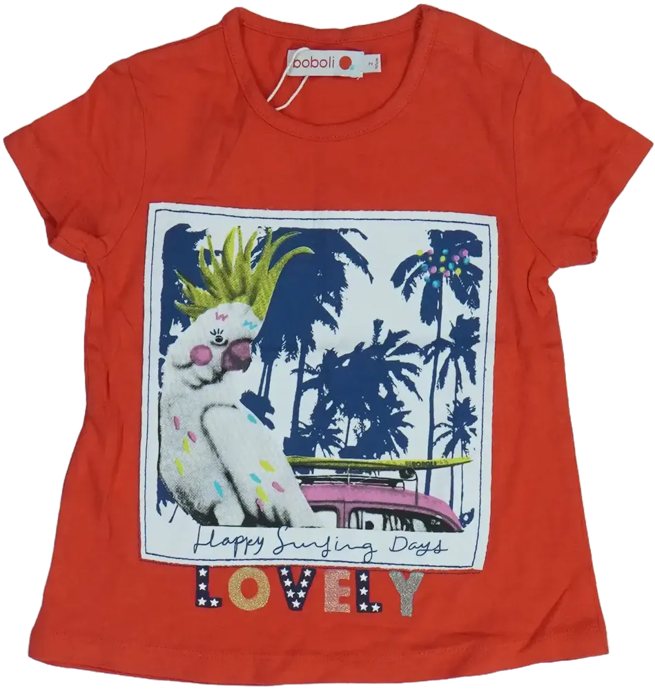 Piros Boboli Póló EU 92 / UK 2 év / US 2T