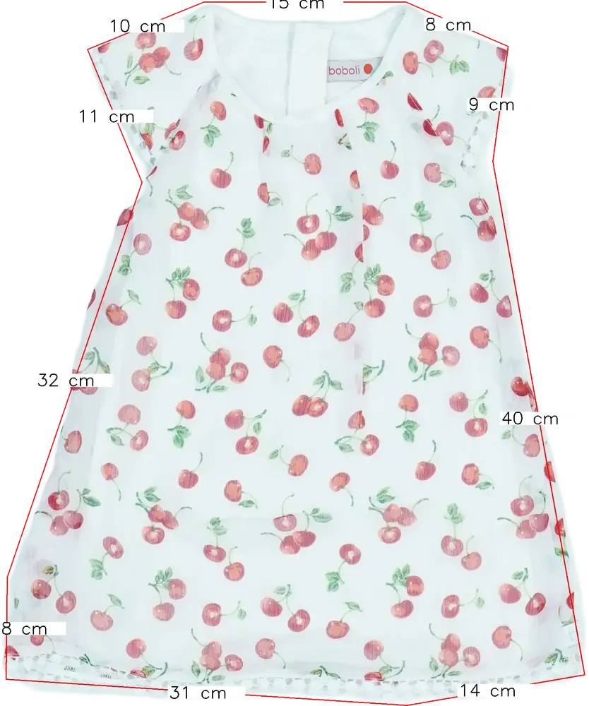 Fehér Boboli Ruha EU 104 / UK 4 év / US 4T/XS