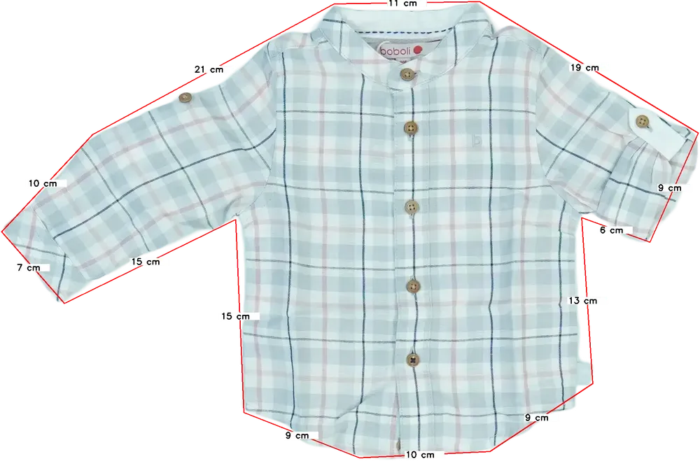 Többszínű Boboli Ing EU 74 / UK 6-9 hónap / US 6-9 hónap