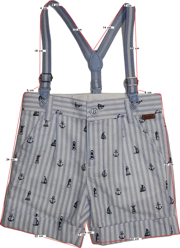 Fehér Boboli Kantáros hosszú / rövidnadrág EU 80 / UK 9-12 hónap / US 12 hónap