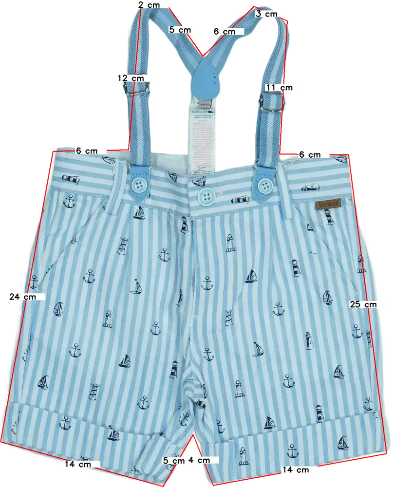 Fehér Boboli Kantáros hosszú / rövidnadrág EU 86 / UK 12-18 hónap / US 18 hónap