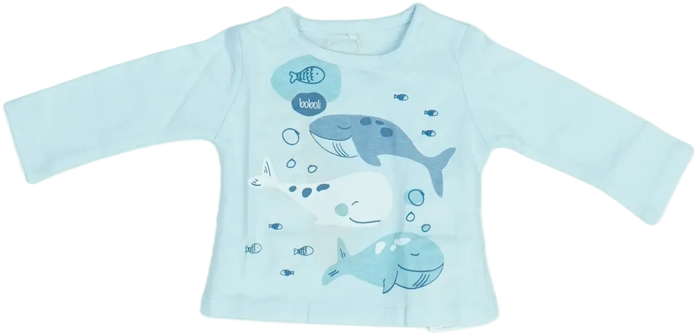 Kék Boboli Hosszú ujjú felső EU 50 / UK Újszülött / US Újszülött