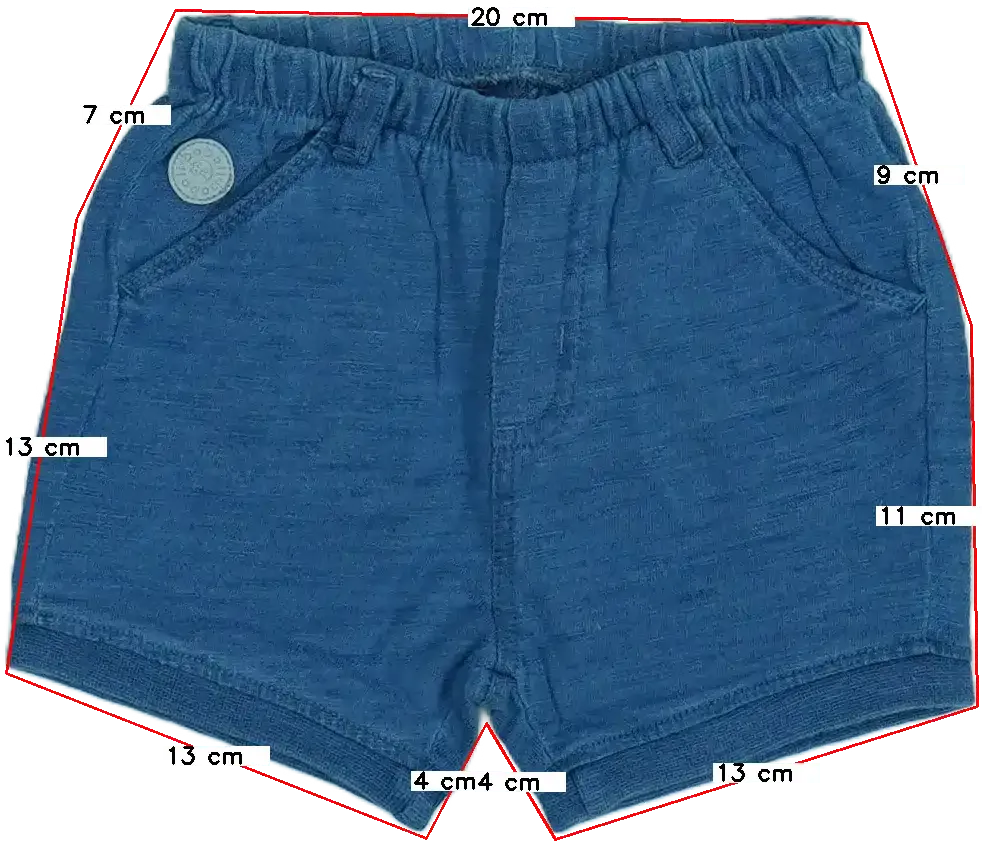 Kék Boboli Rövidnadrág EU 74 / UK 6-9 hónap / US 6-9 hónap