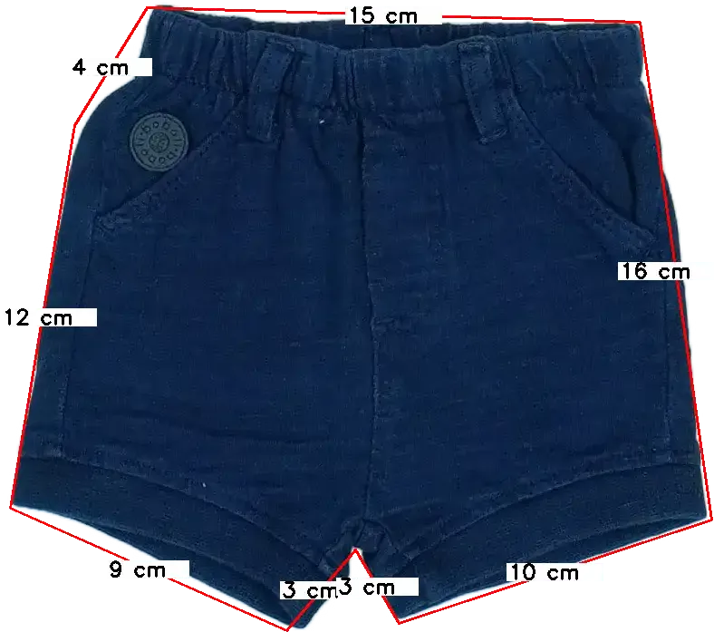 Kék Boboli Rövidnadrág EU 68 / UK 3-6 hónap / US 3-6 hónap