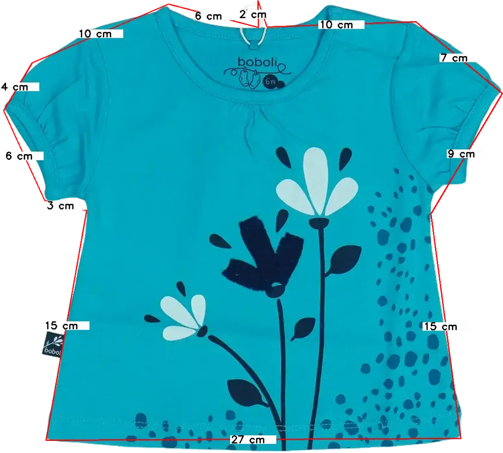 Kék Boboli Póló EU 68 / UK 3-6 hónap / US 3-6 hónap