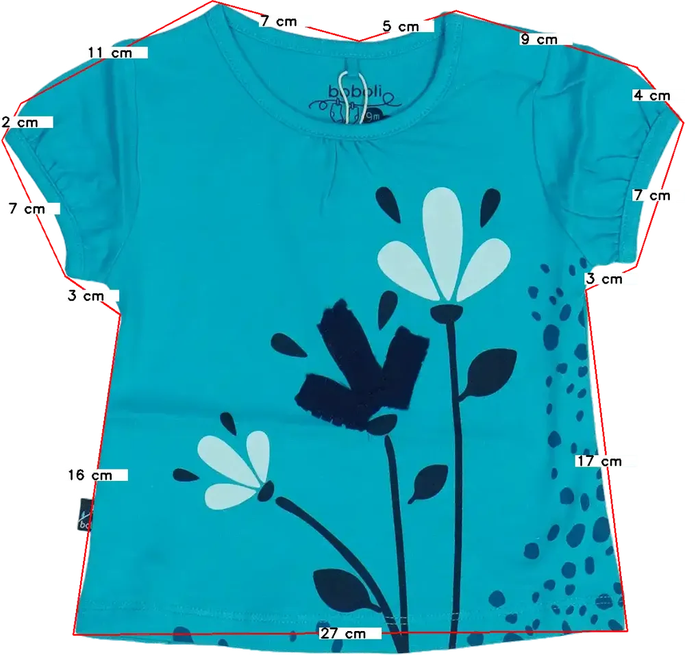 Kék Boboli Póló EU 74 / UK 6-9 hónap / US 6-9 hónap