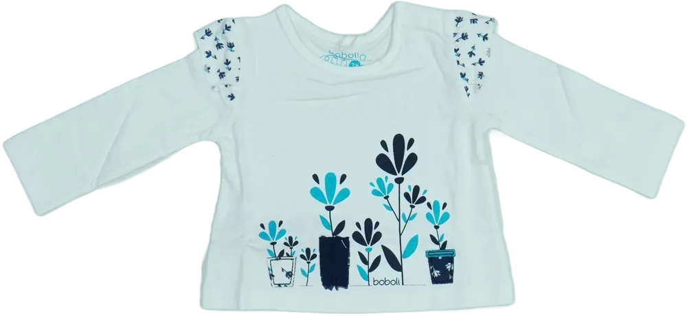 Fehér Boboli Hosszú ujjú felső EU 62 / UK 0-3 hónap / US 0-3 hónap