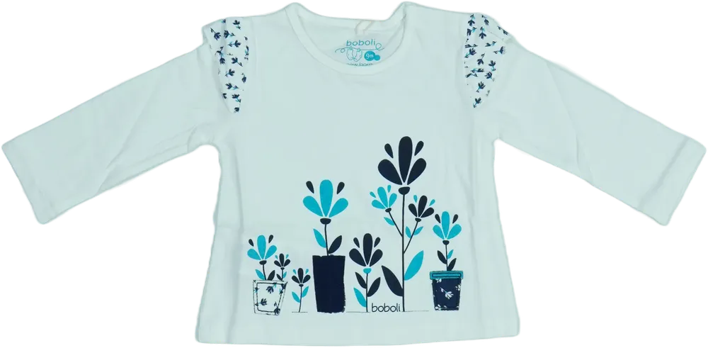 Fehér Boboli Hosszú ujjú felső EU 74 / UK 6-9 hónap / US 6-9 hónap