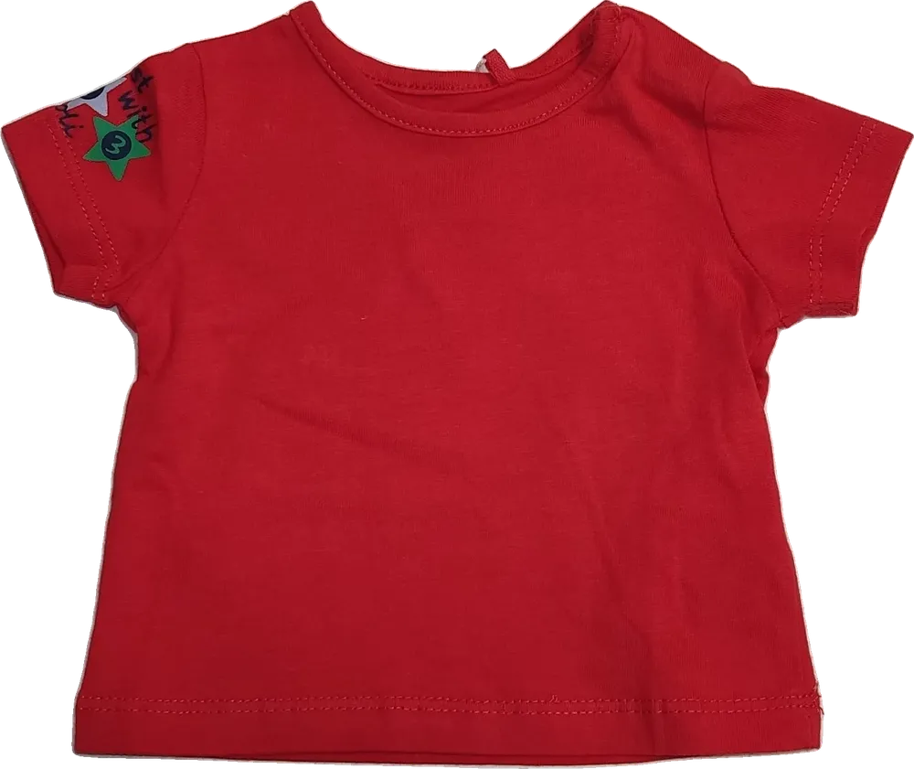 Piros Boboli Póló EU 56 / UK Újszülött / US Újszülött