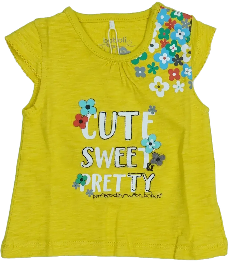 Sárga Boboli Póló EU 68 / UK 3-6 hónap / US 3-6 hónap
