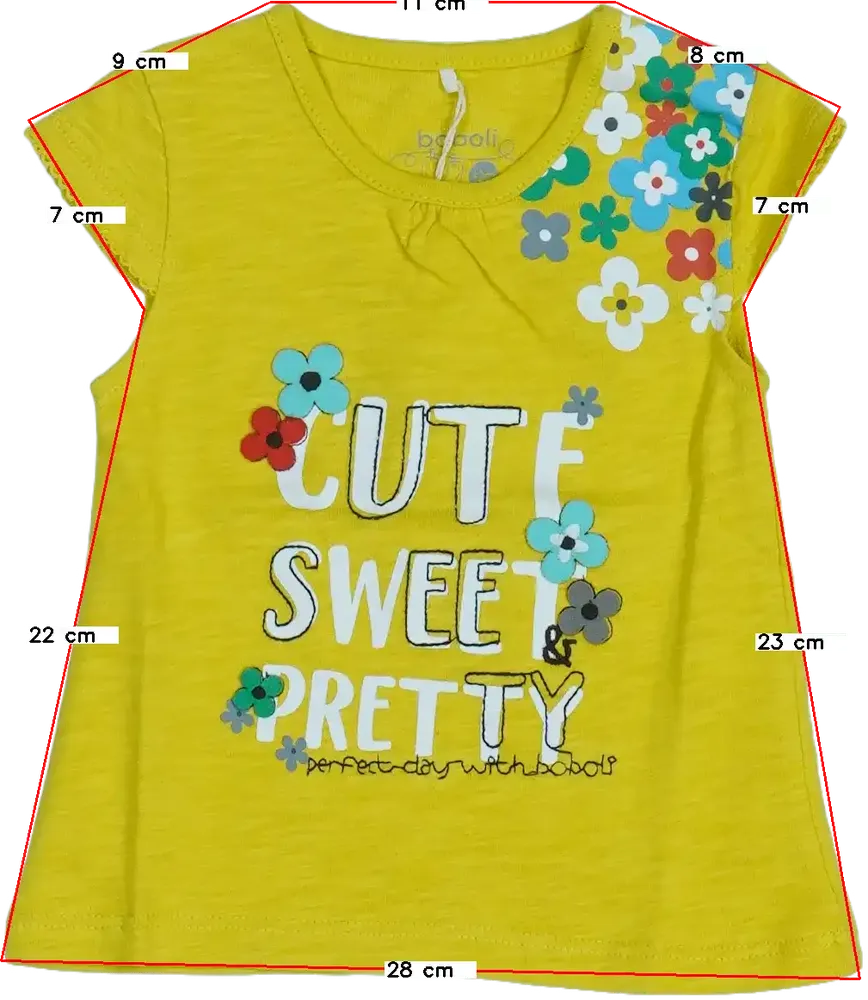 Sárga Boboli Póló EU 80 / UK 9-12 hónap / US 12 hónap