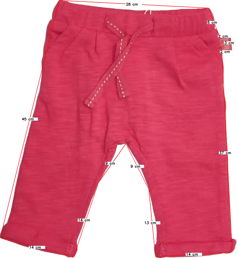 Rózsaszín Boboli Baby nadrág EU 50 / UK Újszülött / US Újszülött