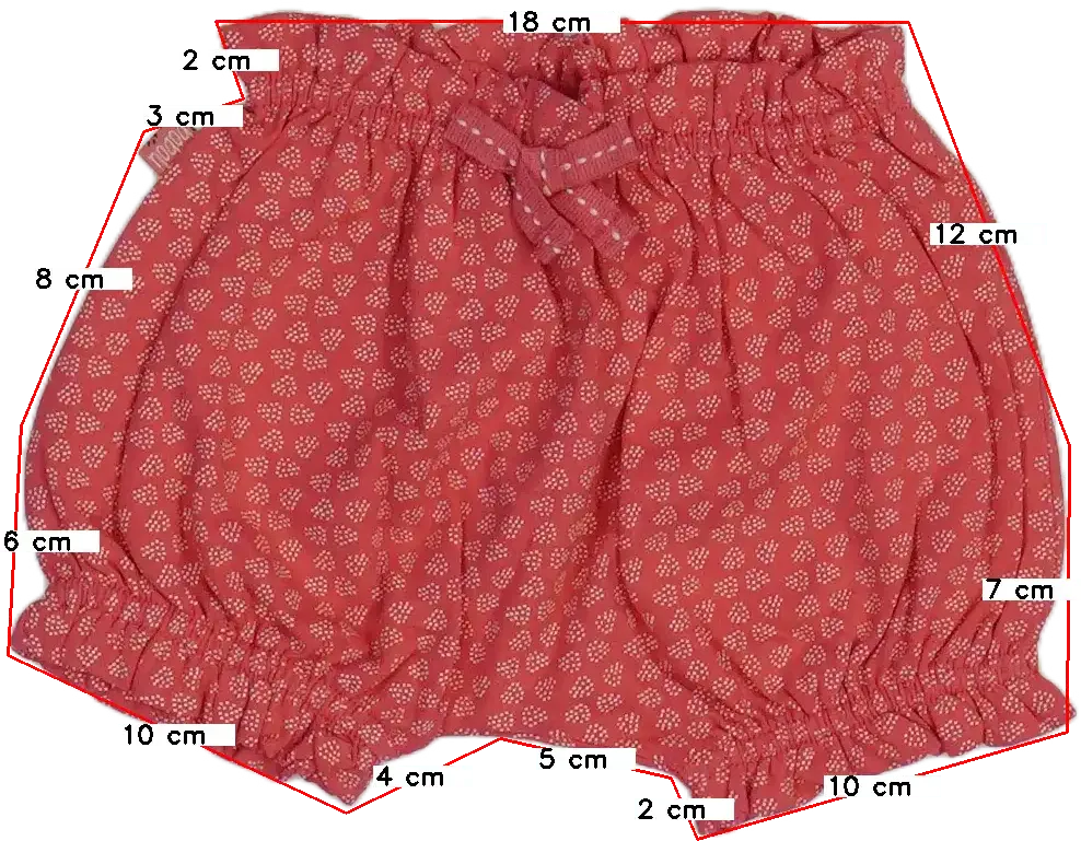 Piros Boboli Rövidnadrág EU 80 / UK 9-12 hónap / US 12 hónap