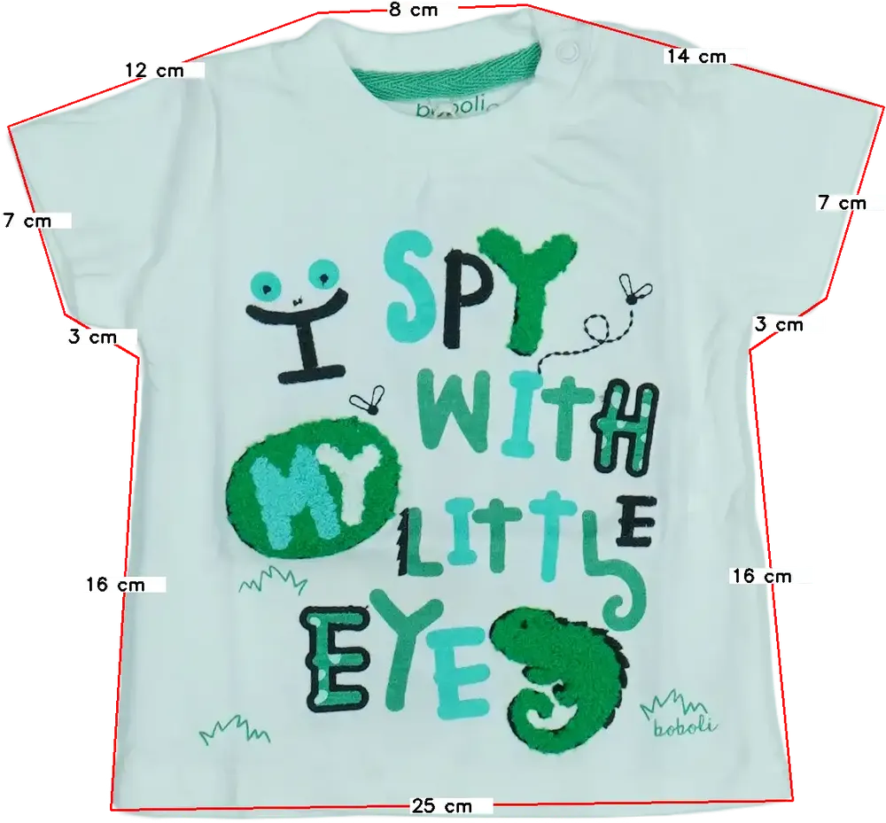 Fehér Boboli Póló EU 74 / UK 6-9 hónap / US 6-9 hónap