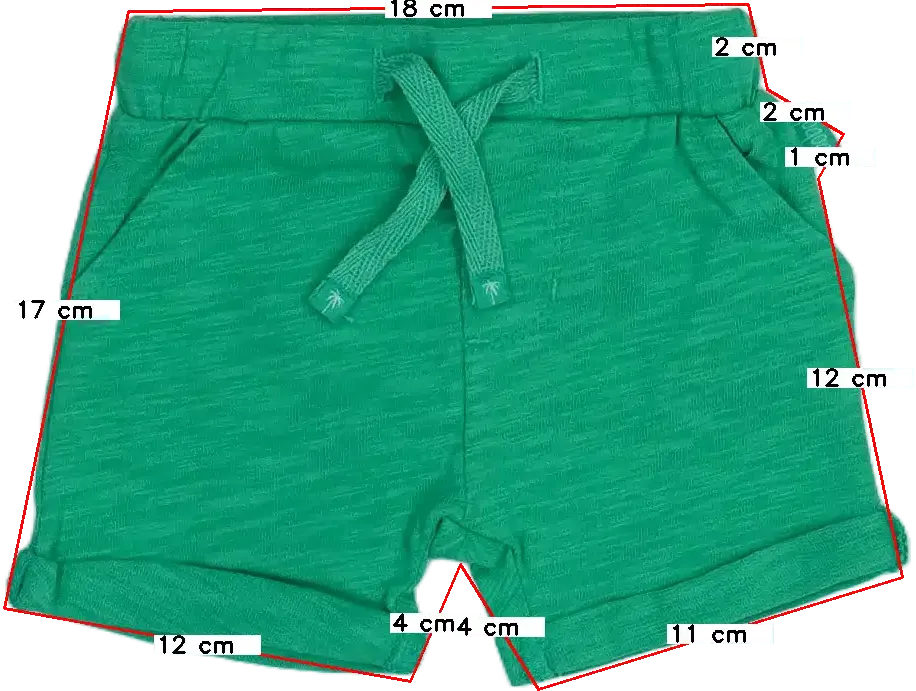 Zöld Boboli Rövidnadrág EU 56 / UK Újszülött / US Újszülött