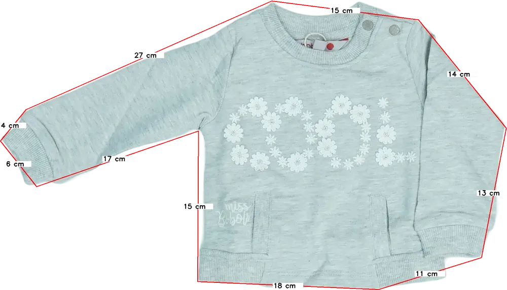 Szürke Boboli Pulóver EU 68 / UK 3-6 hónap / US 3-6 hónap