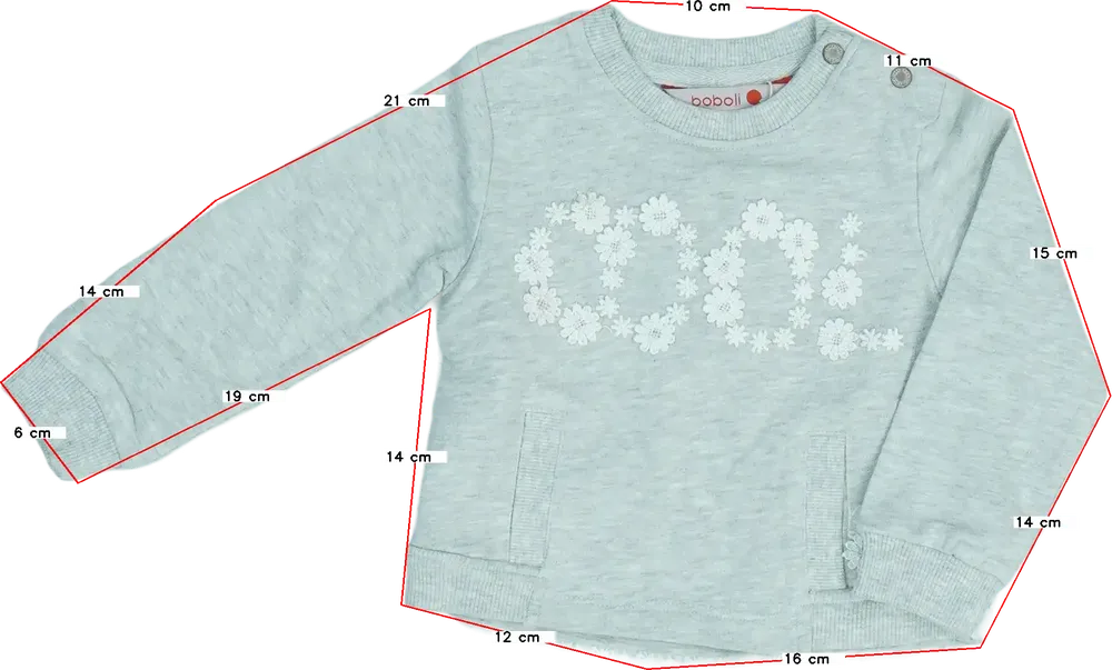 Szürke Boboli Pulóver EU 80 / UK 9-12 hónap / US 12 hónap