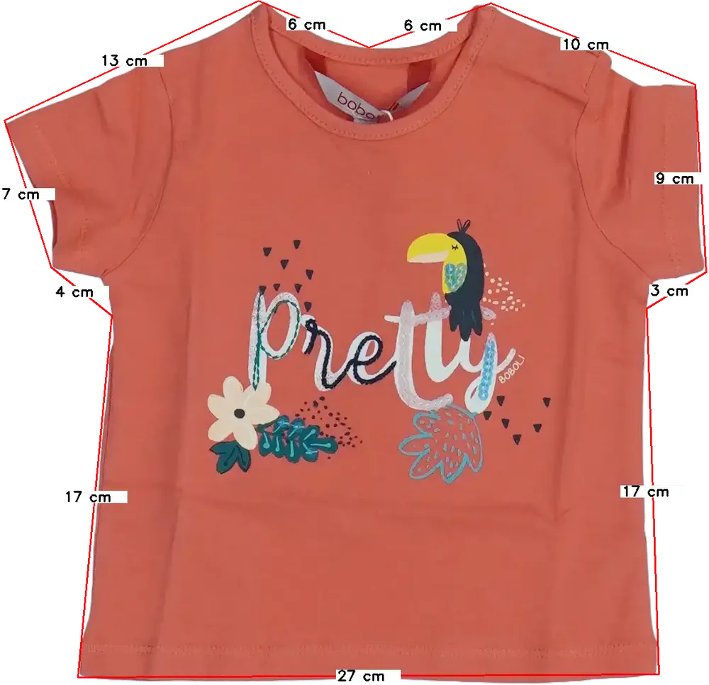 Rózsaszín Boboli Póló EU 74 / UK 6-9 hónap / US 6-9 hónap