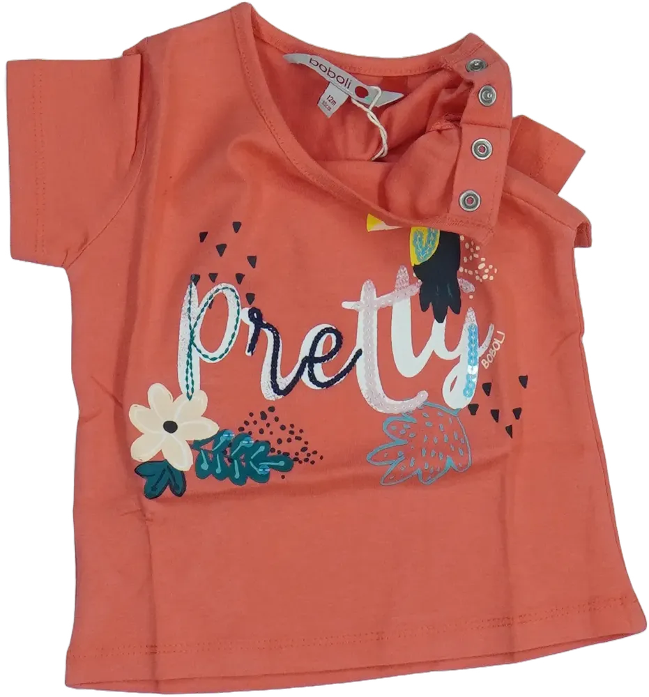 Rózsaszín Boboli Póló EU 80 / UK 9-12 hónap / US 12 hónap