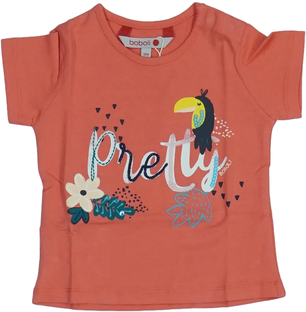 Rózsaszín Boboli Póló EU 80 / UK 9-12 hónap / US 12 hónap