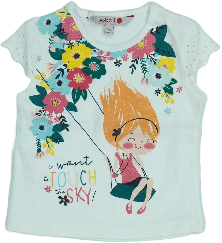 Fehér Boboli Póló EU 74 / UK 6-9 hónap / US 6-9 hónap