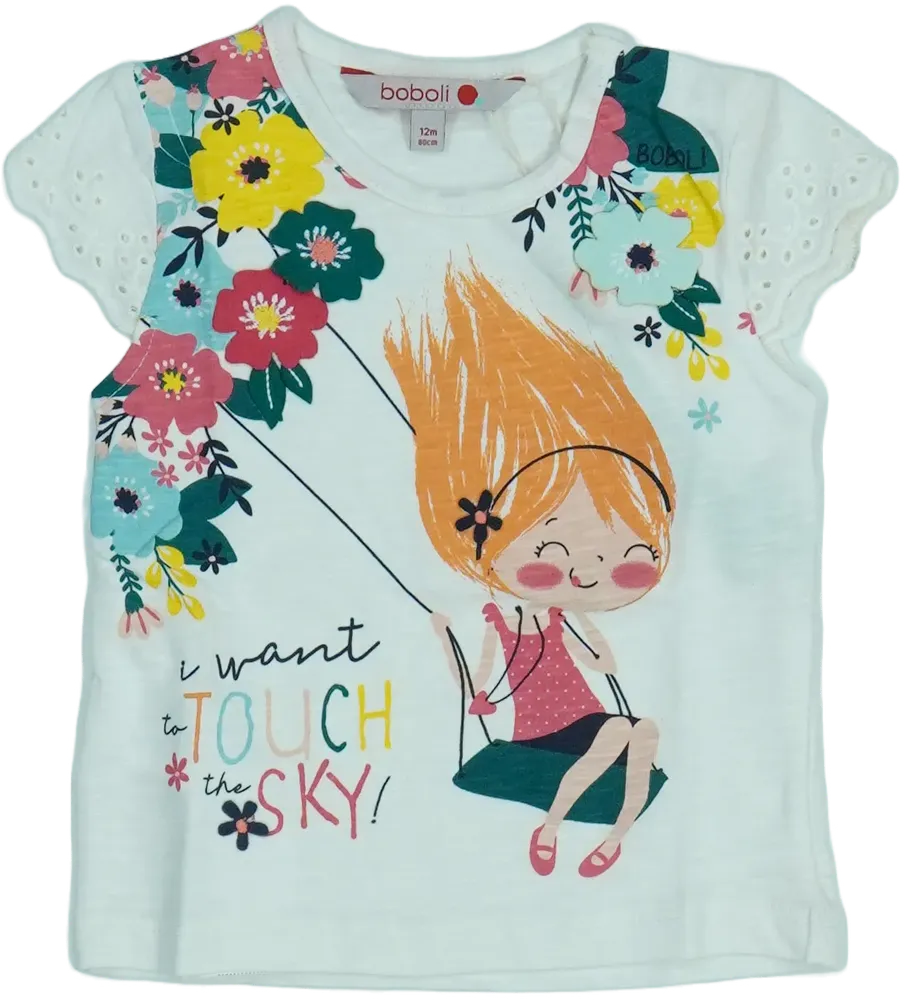 Fehér Boboli Póló EU 80 / UK 9-12 hónap / US 12 hónap